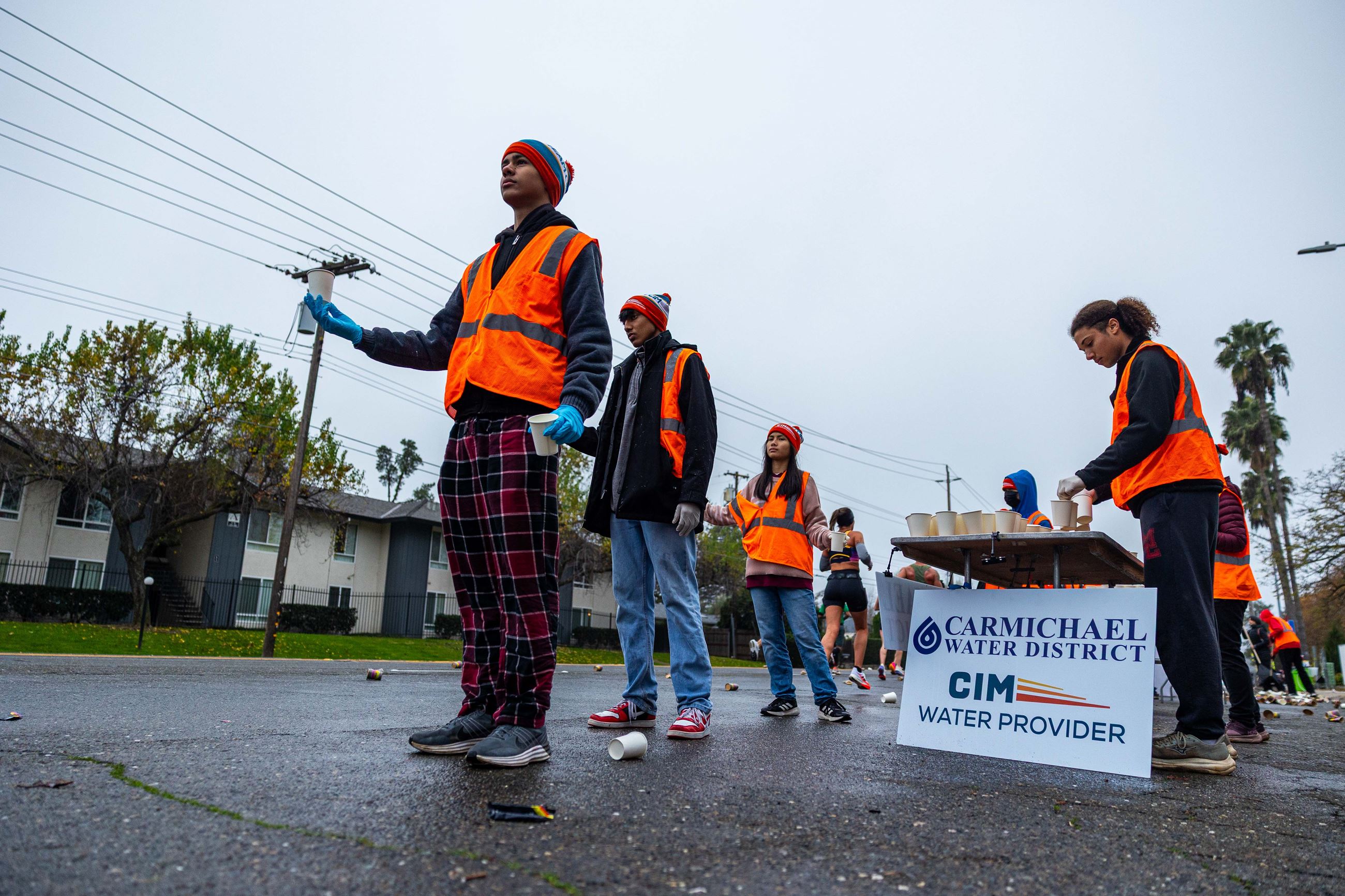 2025 CIM Race Day Aid station
