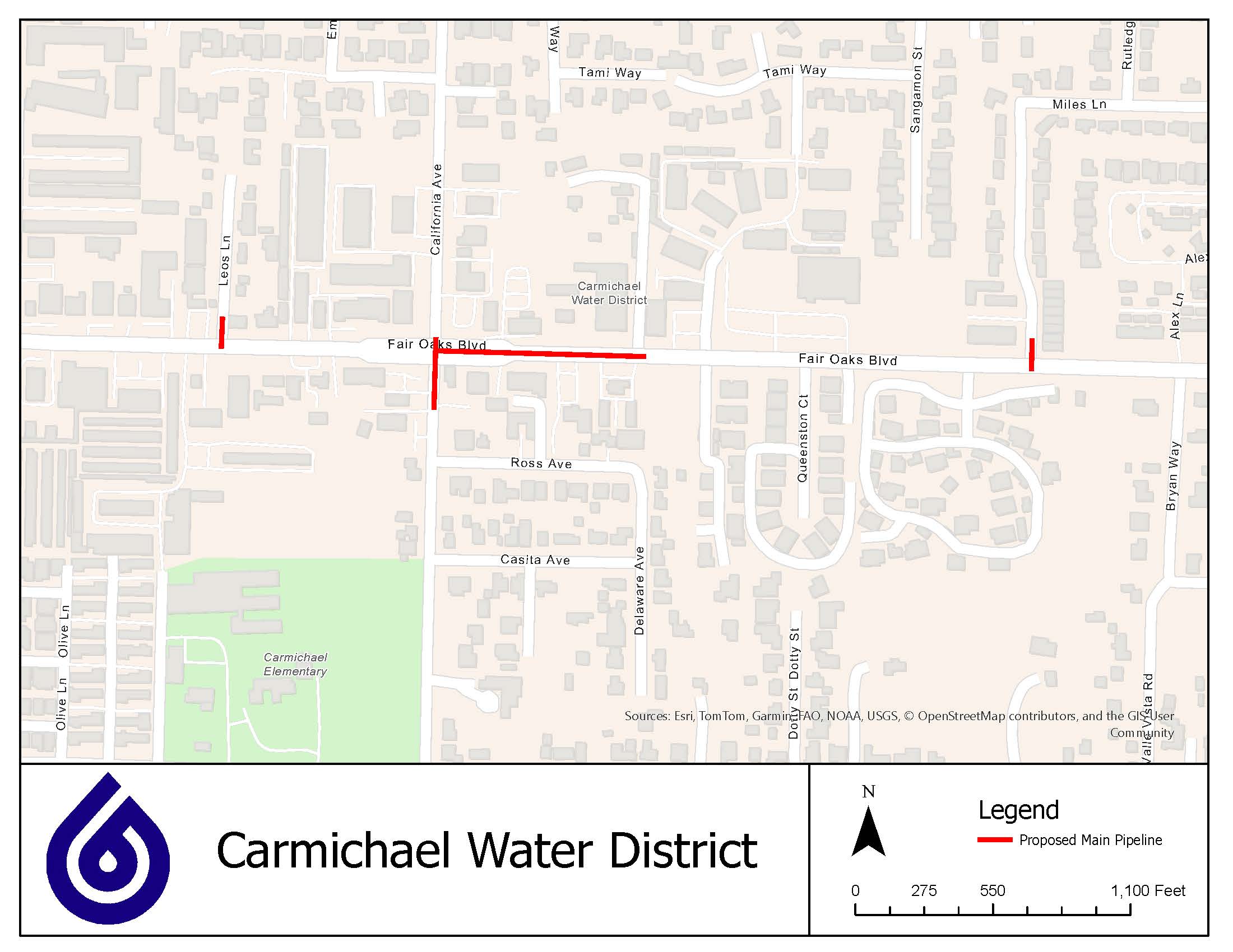 FOB and CA Ave MRP Map